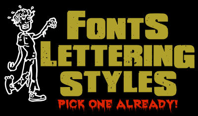 fonts style for sticker